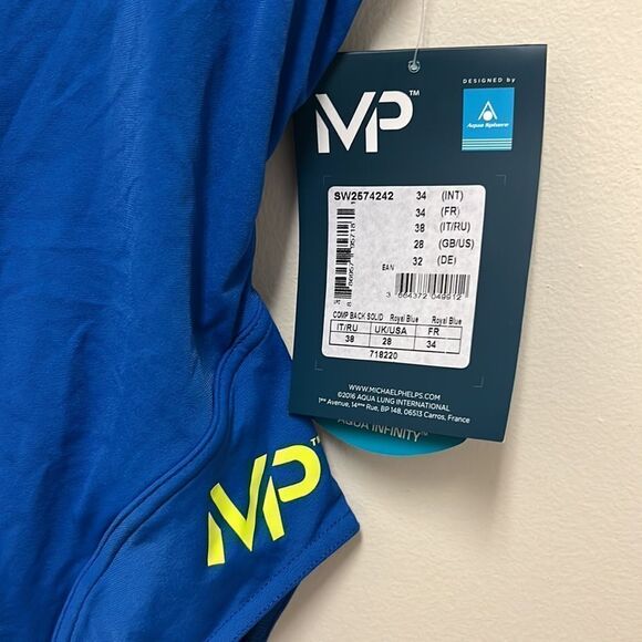 Michael Phelps Blue Comp Swimsuit - Picture 2 of 4